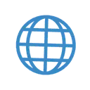 Globe with meridians cartoon animated emoji