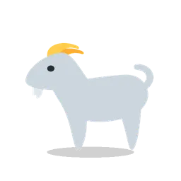 Goat animated emoji
