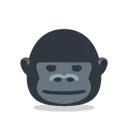 Gorilla cartoon animated emoji