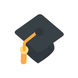 Graduation cap animated emoji
