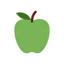 Green apple cartoon animated emoji
