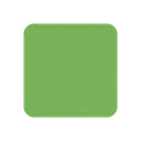 Green square cartoon animated emoji