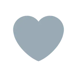 Grey heart animated emoji
