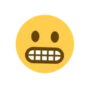 Grimacing face cartoon animated emoji