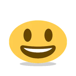 Grinning face with big eyes animated emoji