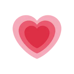 Growing heart animated emoji