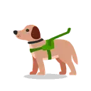 Guide dog cartoon animated emoji