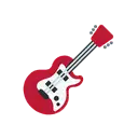 Guitar cartoon animated emoji
