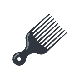Hair pick animated emoji