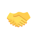 Handshake cartoon animated emoji