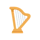 Harp cartoon animated emoji