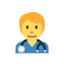 Health worker cartoon animated emoji