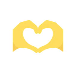 Heart hands animated emoji