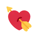 Heart with arrow cartoon animated emoji