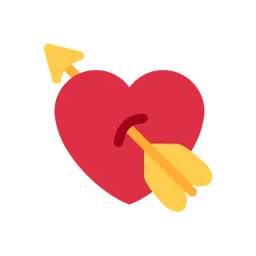 Heart with arrow animated emoji