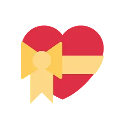 Heart with ribbon animated emoji