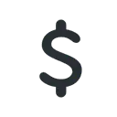 Heavy dollar sign cartoon animated emoji