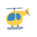 Helicopter cartoon animated emoji