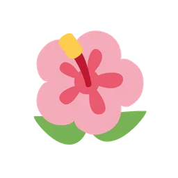 Hibiscus animated emoji