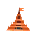 Hindu temple cartoon animated emoji