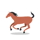 Horse cartoon animated emoji