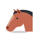 Horse face cartoon animated emoji