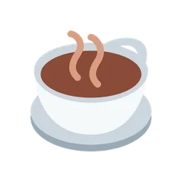Hot beverage animated emoji