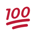 Hundred points cartoon animated emoji