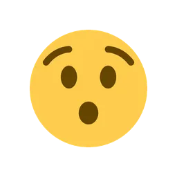Hushed face animated emoji