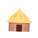 Hut cartoon animated emoji