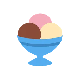 Ice cream animated emoji