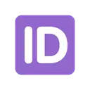 ID button cartoon animated emoji