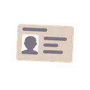 Identification card cartoon animated emoji