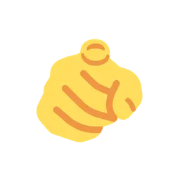 Index pointing at the viewer animated emoji