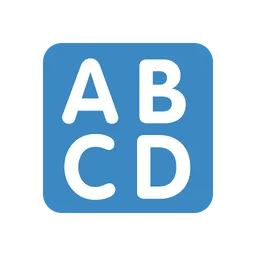 Input latin uppercase animated emoji