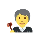 Judge cartoon animated emoji