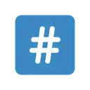 Keycap: # cartoon animated emoji