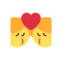 Kiss cartoon animated emoji