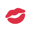 Kiss mark cartoon animated emoji