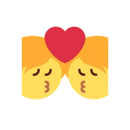 Kiss animated emoji