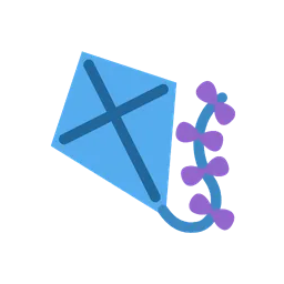 Kite animated emoji