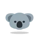 Koala cartoon animated emoji
