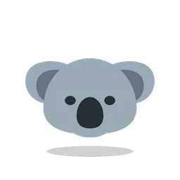 Koala animated emoji