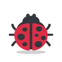 Lady beetle cartoon animated emoji
