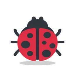 Lady beetle animated emoji