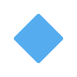 Large blue diamond animated emoji