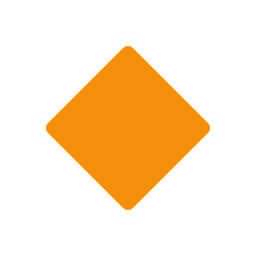 Large orange diamond animated emoji