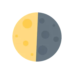 Last quarter moon animated emoji