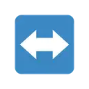 Left-right arrow cartoon animated emoji