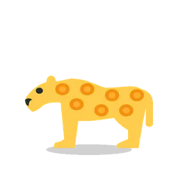 Leopard animated emoji